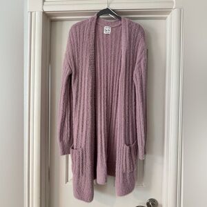 Open-Front Long Cardigan Sweater